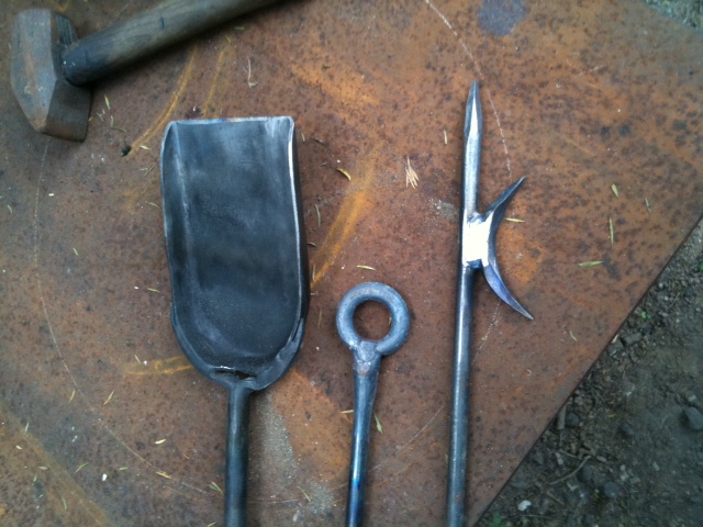 custom fire shovels and fire pokers from $35.00 upwards