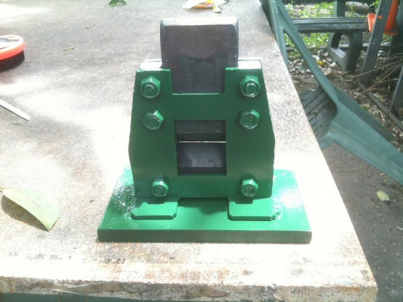 H frame tool with cut off dies